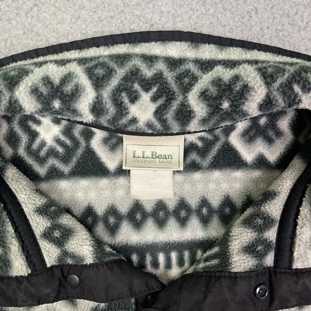 L.L. Bean fleece T-Snap‎ fleece pullover